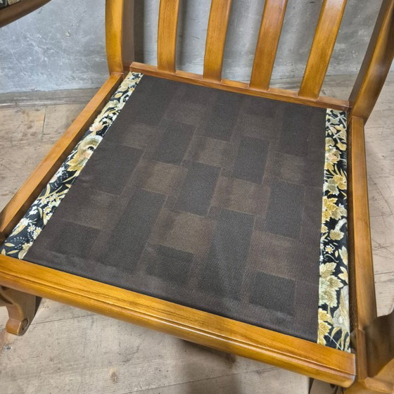 Image 1 of Paire de fauteuils en bois à accoudoirs incurvés, Tchécoslovaquie, années 1940-1950