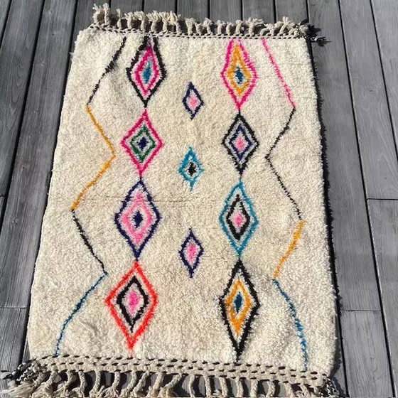 Tappeto berbero Azilal colorato – Tappeti, Wool, Cotton, Bohemian (photo 6 of 9)