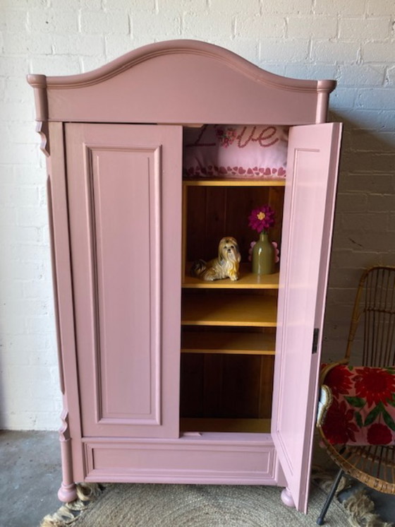 Image 1 of Armario antiguo, mueble para habitación infantil, mueble para juguetes restaurado.