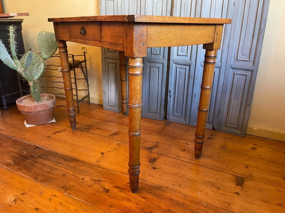 Image 1 of Small table Kitchen table Work table Side table French