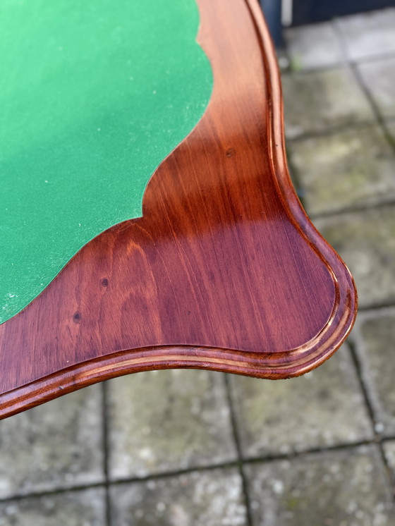 Image 1 of Mesa de juegos de caoba estilo Luis XIII