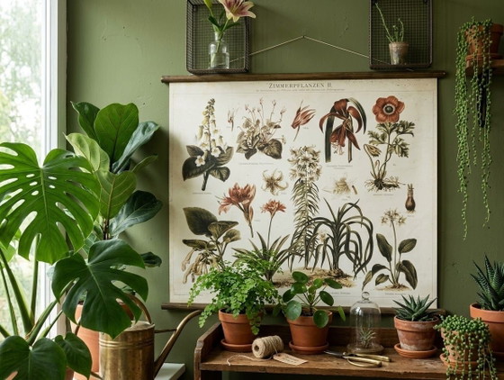 Wandposter | Reproduktion einer alten botanischen Tafel | Erthwhile – Erstwhile, Papier, Holz (photo 2 of 8)