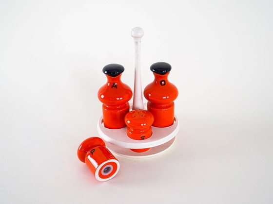 Image 1 of Ceramic spice set, Italian design, 1960s, made in Italy