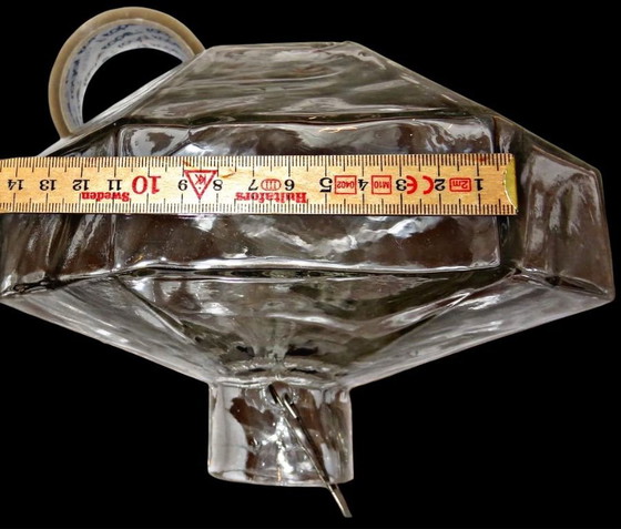 Image 1 of 1 van de 3 Enorme Murano plafondlamp toegeschreven aan Gio Ponti jaren 60