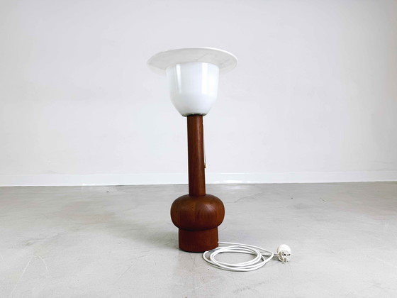 Image 1 of Original Midcentury Lampe de table Lampadaire Teck 1960Er Danish