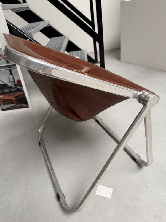 Image 1 of Chaise Giancarlo Piretti pour Castelli marron vintage