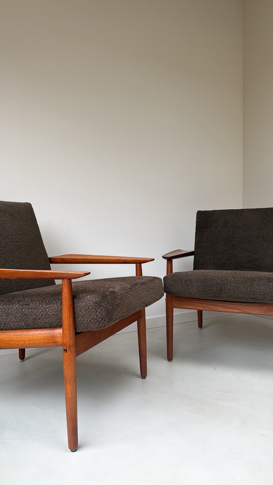 Image 1 of Fauteuil vintage en teck par Arne Vodder pour Glostrup du Danemark
