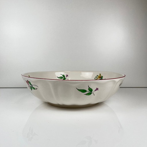 Grote saladeschaal, model straatlantaarn, van KG Lunéville