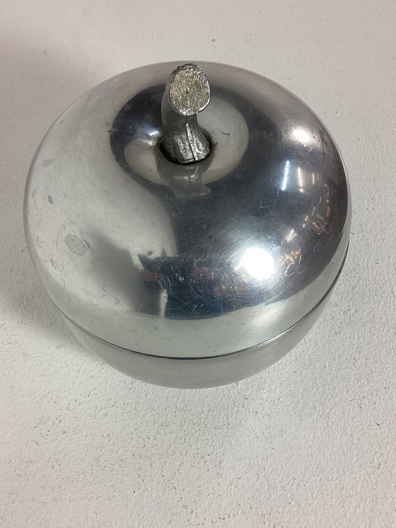 Image 1 of Italian ice bucket in the shape of an apple, vintage sixties