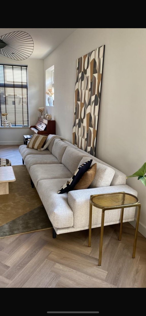 Très beau canapé Cartel Living Matisse (droit) avec pouf détaché de 370 CM