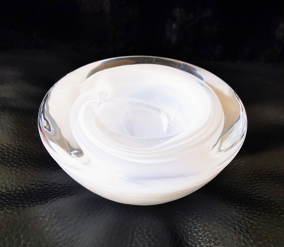 Image 1 of Kosta Boda Atoll crystal glass tea light holder