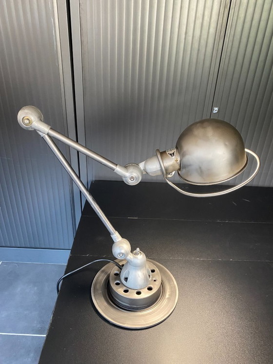 Image 1 of Jieldé 2-arm lamp with matte industrial vintage clear varnish