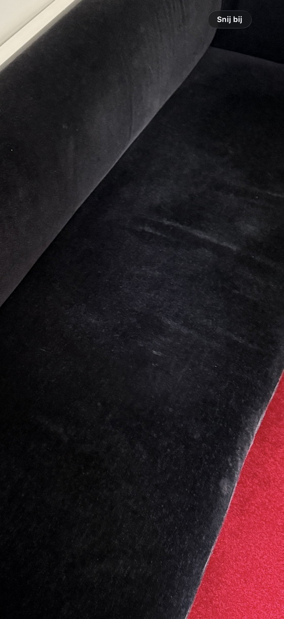 Image 1 of Sofa Gelderland, Designer-Sitzmöbel, schwarzer Samt