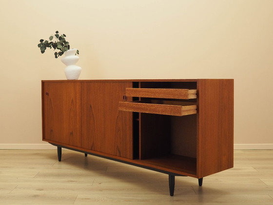 Image 1 of Sideboard aus Teakholz, dänisches Design, 1970er Jahre, hergestellt in Dänemark