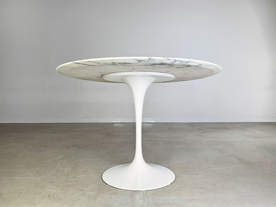 Image 1 of Original Eero Saarinen Midcentury Dining Table Tulip Marble Knoll International