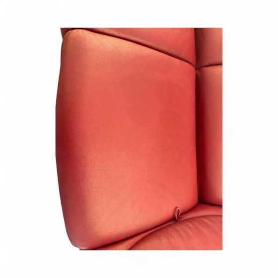 Image 1 of Divano a due posti DS 145 in pelle rossa di de Sede, anni '90