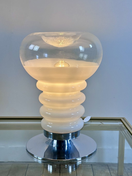Italiaanse lamp van Carlo Nason voor Mazzega in Murano geblazen glas 1970's