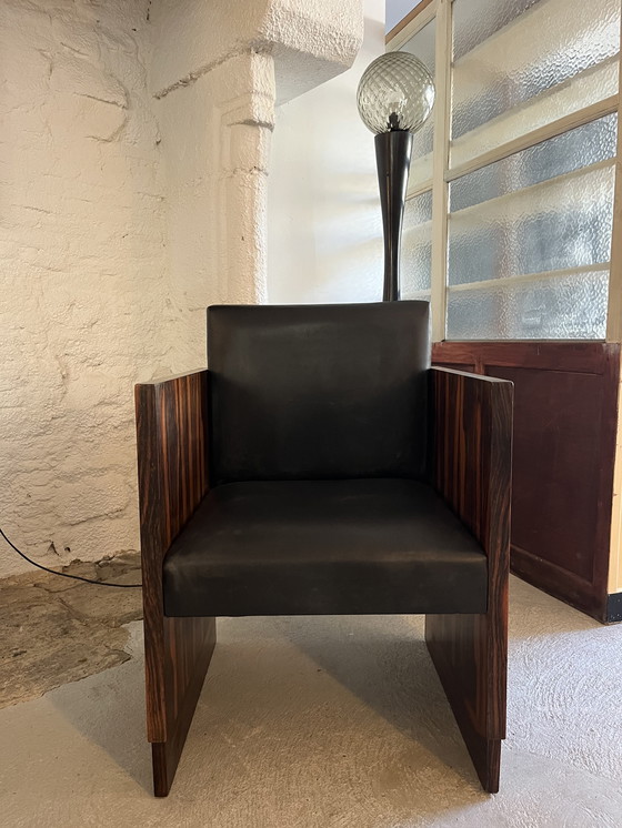 Image 1 of Tavolino e poltrona Art Déco in palissandro