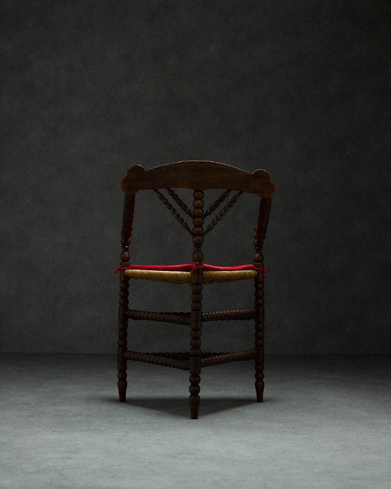 Image 1 of triangular century bobbin chair