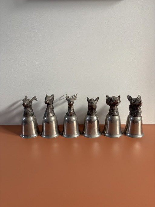 Tasses vintage Mauro Manetti Italie plaquées argent