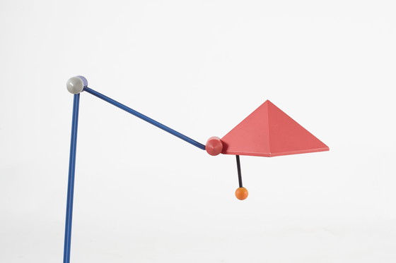 Image 1 of Lungean + Pelmann für Brilliant Leuchten, Schreibtischlampe im Memphis-Stil der 1980er Jahre