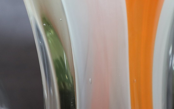 Image 1 of Gran jarrón italiano de cristal artístico de Murano, década de 1960