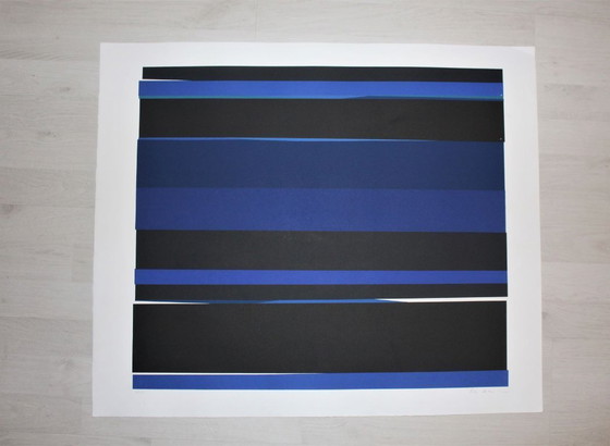 Image 1 of Philippe Morisson "Distanze" - Serigrafia - Edizione di 175 - firmata - (76 x 64 cm)