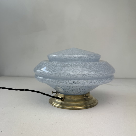 Image 1 of Antique Vintage Clichy Glass Table Lamp