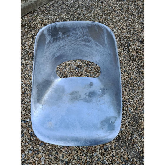 Image 1 of Set of 3 vintage aluminum chairs by Pierre Guariche for Steiner, France 1953