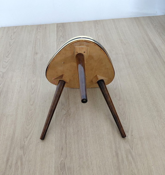 Image 1 of Fünfziger Jahre Beistelltisch in grünem Glanz