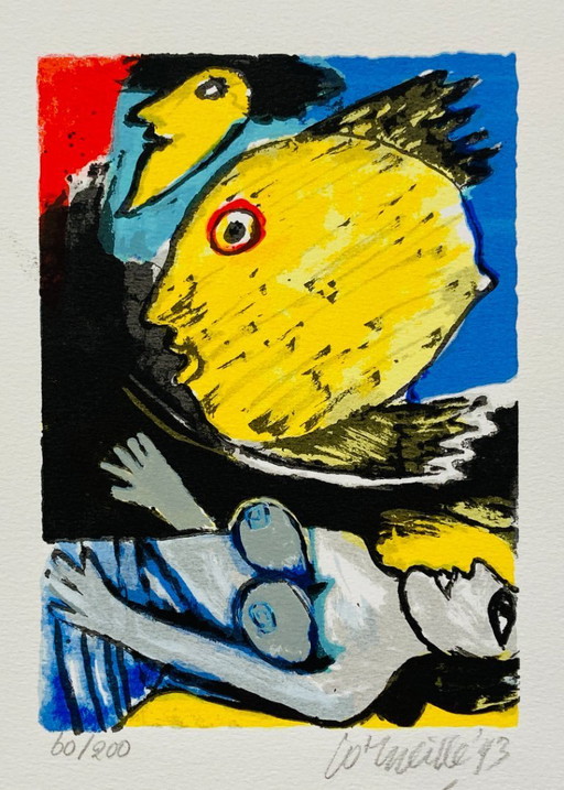 Corneille – Farbiger Siebdruck – 1993