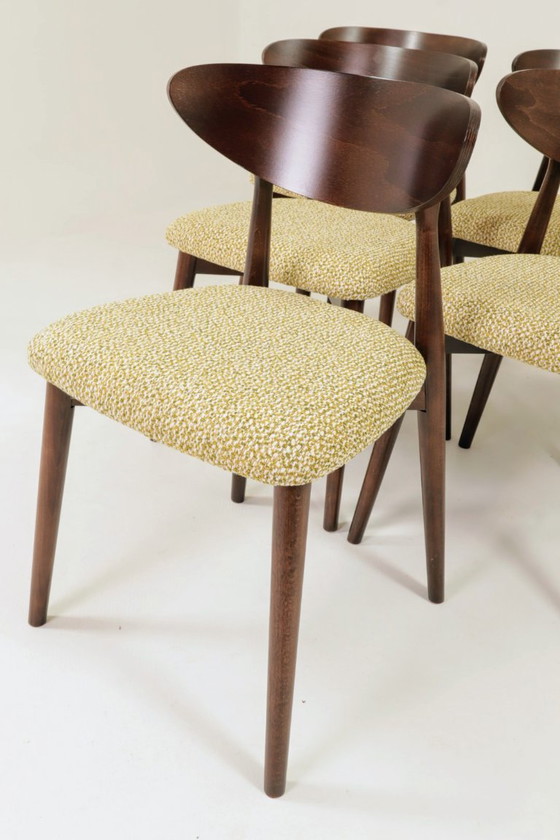 Image 1 of Eetkamerstoelen set van 6 scandinave ontwerp groen nebula