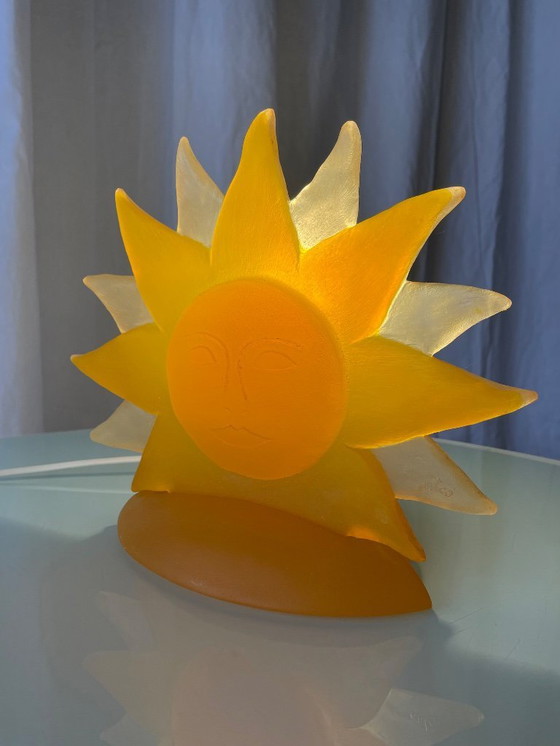 Image 1 of Lampada vintage a forma di sole degli anni '80