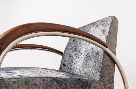 Image 1 of Bauhaus Armchair Model H221 designed by Jindřich Halabala for UP Závody, 1930s