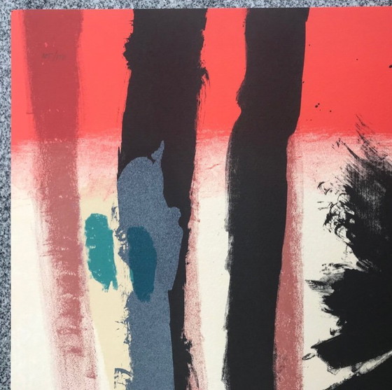 Image 1 of Color lithograph by noted Belgian artist Jan Cox