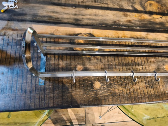 Image 1 of Perchero de tren Bauhaus 1940-50 extra ancho