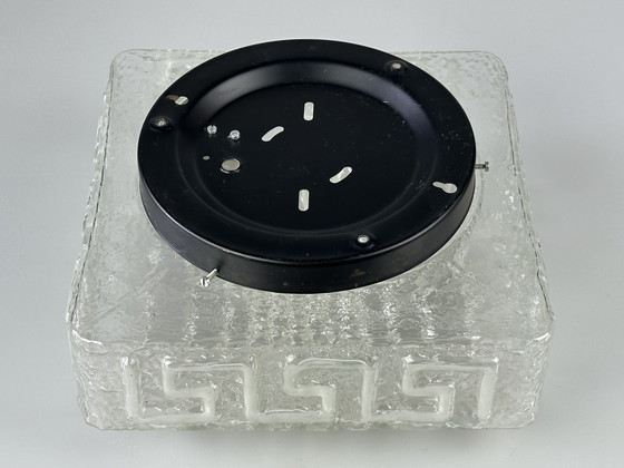 Image 1 of 60s 70s Lámpara Plafoniere Flush Mount Vidrio Diseño Alemán