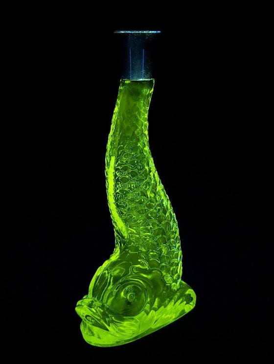 Vintage Fish Bottle (Made in France) – Decorative Objects, Glass, Metal (photo 2 of 10)