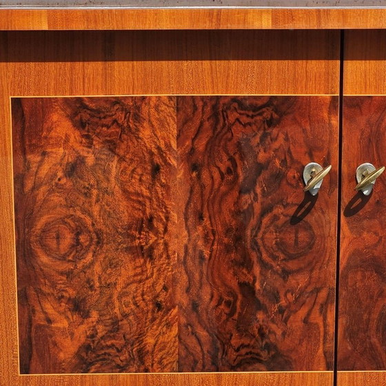 Image 1 of French MID-CENTURY MODERN Sideboard-Luxurious Macassar 60s Buffet-60s