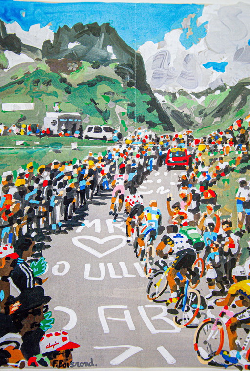 Original Vintage Tour de France Poster by François Boisrond / 88th TDF Edition 2001 / 60x40cm / Unframed