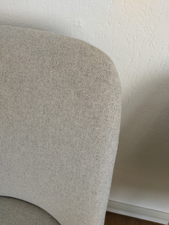 Image 1 of Set di 4 sedie vintage con piede a tromba rivestite