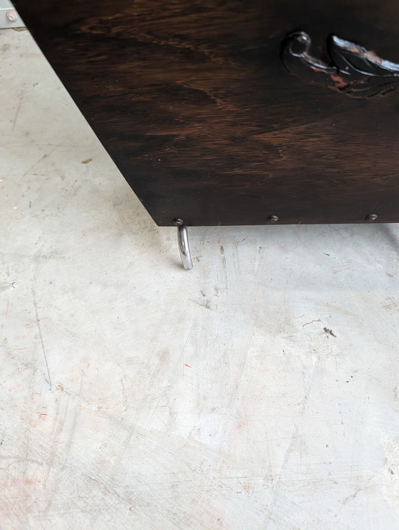 Portariviste Vintage in Legno – Wood, Chrome (photo 4 of 11)