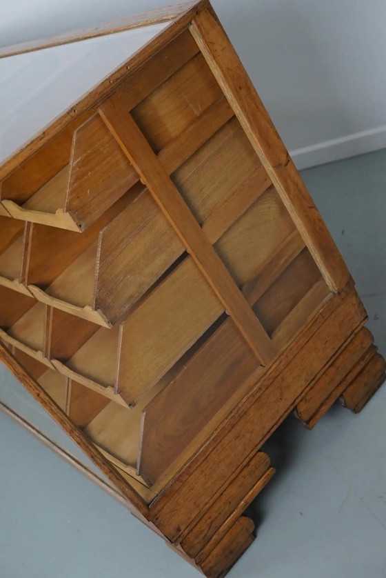 Image 1 of Meuble de mercerie/comptoir de magasin ancien en chêne britannique, années 1920/30