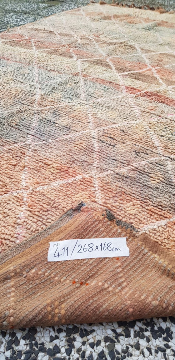 Image 1 of Alfombra bereber anudada a mano de lana, 268 x 168 cm