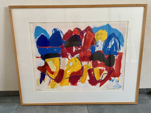 Jan Cremer - Sérigraphie, Tulipes 1 - Encadré - n° 9