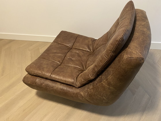 Image 1 of Swivel armchair Cooper Captains Chair leather Africa Tabac