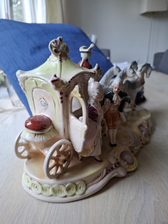 Carrosse en porcelaine de Gräfenthal Thuringe – Objets déco (photo 4 of 5)