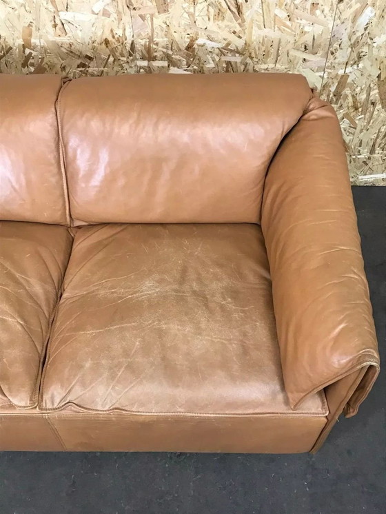 Image 1 of 70er Jahre Sofa 2er Ledersofa Niels Bendtsen Lotus for N. Eilersen Danish Design