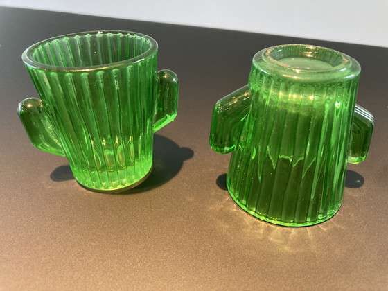 Image 1 of Two glasses in cactus shape