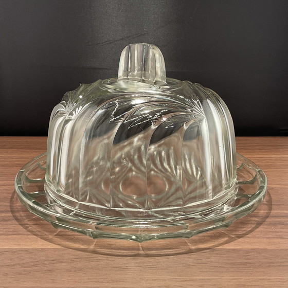 Image 1 of Art -Deco tapa de queso / mantequera